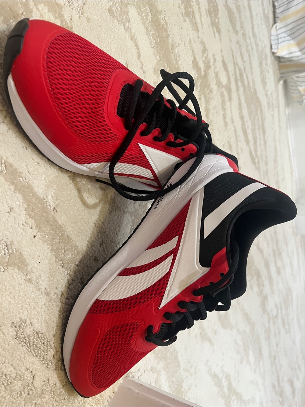 Reebok Red, White and Black FuelFoam Running Shoes
